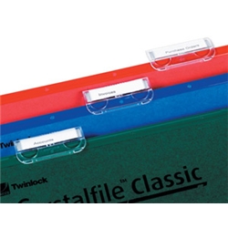Crystalfile Tabs Clear [Pack 50]